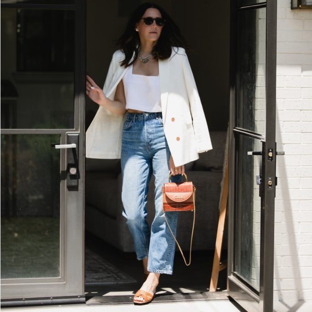 H&M Linen Cream Blazer NWT - Picture 4 of 6